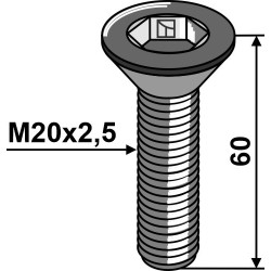 Boulon à six pan creux