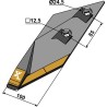 Pointe de soc de charrue B2SHL - gauche - Carbure - Lemken - 3364251