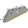 Soc à pointe réversible - 16'' - gauche - Carbure - Kuhn - 622143