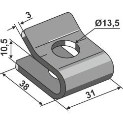 Support de montage - Deutz-Fahr - VF16606396