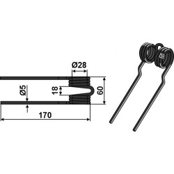 Dent pick-up Ø5 - Mengele - 02128199