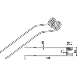Dent andaineur Ø9 - Pöttinger - 436033
