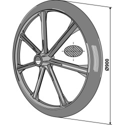 Roue packer - Ø900mm