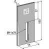 Racloir pour rouleaux packer - Pöttinger - 435.780 / 435.777