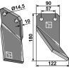 Couteau 180x90mm, droit - Celli - 422000