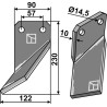 Couteau 230x90mm, gauche - Celli - 422003