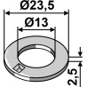 Rondelle Ø23,5x2,5xØ13