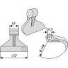 Marteau broyeur 137x40mm - Müthing - MU000306