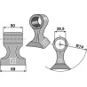 Marteau broyeur 69x50mm - Dücker - 945000910