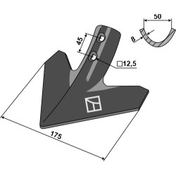 Soc triangulaire 175mm