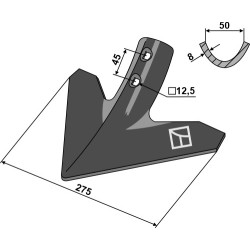 Soc triangulaire 275mm