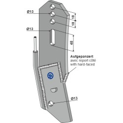 Bride de couteau pour engrais liquide - Bourgault