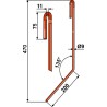 Griffe de semoir Ø9mm, gauche - Vaderstad - 430333