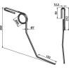 Griffe flexible Ø7mm - droite - Steketee - 602756