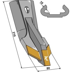 Pointe interchangeable - Carbure - Rabe - 6331.38.10