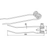 Dent andaineur Ø9 - Pöttinger - 436022 / 436026 / 436028/ 436125 / 436141