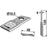 Couteau rotatif 120x48mm - Pöttinger - 434988