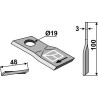 Couteau rotatif 100x48mm - Pöttinger - 434984