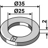 Rondelle Ø35x2xØ25 - DIN988 - Lemken - 3052230