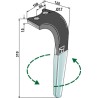 Dent pour herses rotatives (DURAFACE) 310mm, gauche - Emy-Elenfer
