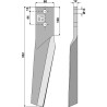 Dent pour herses rotatives 332mm, gauche - Köckerling