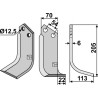 Couteau 205x70mm, droit - Dondi