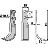 Couteau 190x45mm, droit - Barbieri