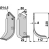 Couteau 228x80mm, droit - Ferri & Simoni