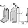 Couteau 180x80mm, droit - Carraro S.p.A.