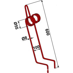 Griffe de semoir Ø8mm - Lely
