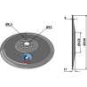 Disque de semoir Ø330x4 - Hassia - 3490007