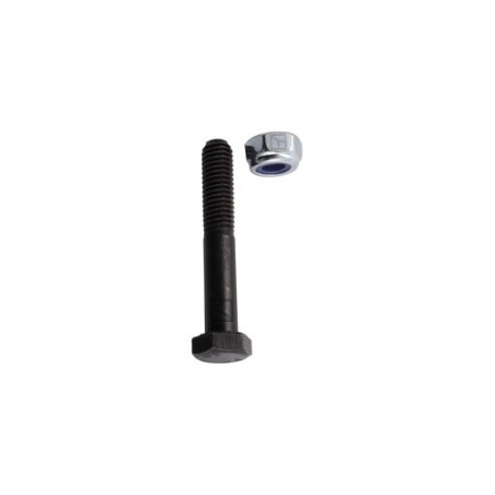 Boulon à tête hexagonale M8x1,25x50 avec écrou à freinage interne - Bomford