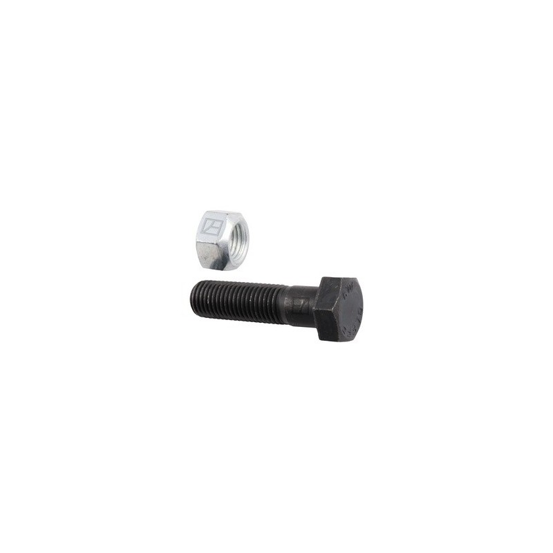 Boulon à tête hexagonale M16x2x60 avec écrou à freinage interne - Ferri