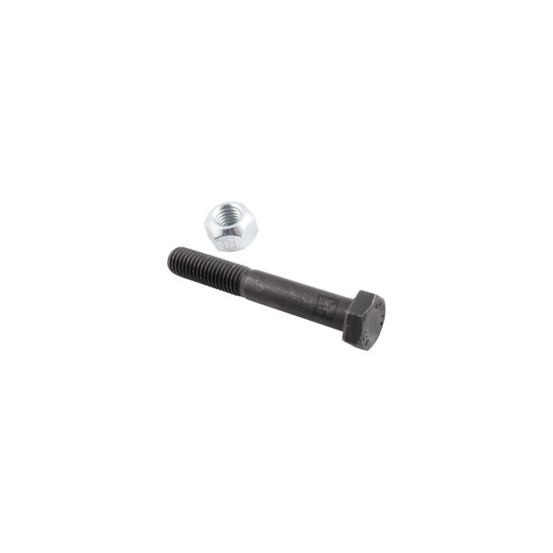 Boulon à tête hexagonale M12x1,75x80 avec écrou à freinage interne - Agromet
