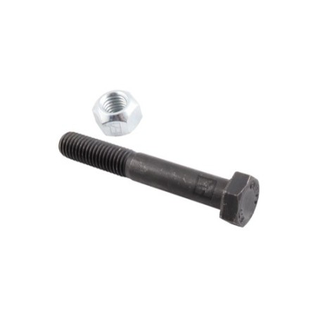 Boulon à tête hexagonale M12x1,75x80 avec écrou à freinage interne - Agromet