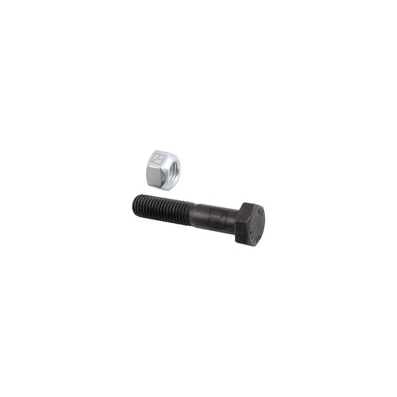 Boulon à tête hexagonale M12x1,75x60 avec écrou à freinage interne - Gilbers