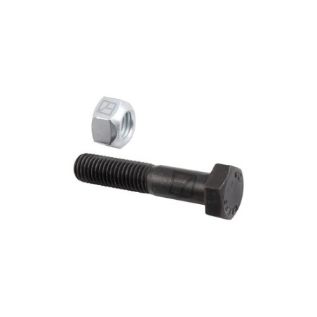 Boulon à tête hexagonale M12x1,75x60 avec écrou à freinage interne - Rasant