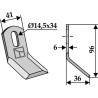 Couteau-Y 96x41mm universel - S.M.A. - SME6
