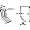 Couteau-Y 95x40mm universel - S.M.A. - BG58