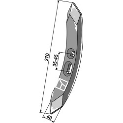 Soc de cultivateur 270mm - Rabe