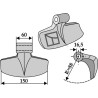 Marteau broyeur 150x60mm - Rinieri
