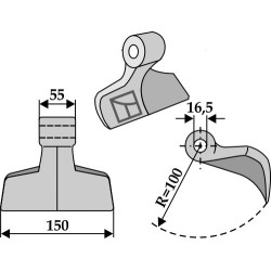 Marteau broyeur 150x55mm - Zappator