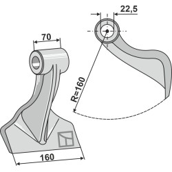 Marteau broyeur 160x70mm - Facma