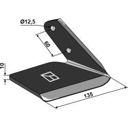 Aileron de rechange - droit - Farmet Triolent - 3013014 / 3006688
