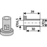 Entretoise interne 39xØ16,5xØ24 - Schmidt