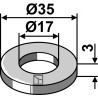 Rondelle Ø35x3xØ17 - Nobili