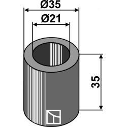Entretoise 35xØ21xØ35 - Willibald