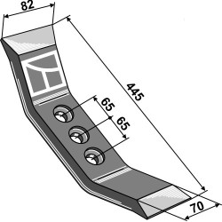 Soc de cultivateur 445mm - Angeloni
