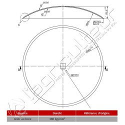 Disque de Déchaumeur 660X6 TC41 - R610 - Lisse - Kuhn