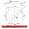 Disque de Déchaumeur 660X6 TC41 - R610 - Crénelé - Gard